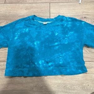 Vintage tee teal tie dye